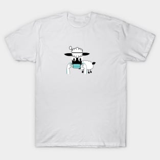 sheeple with face mask T-Shirt